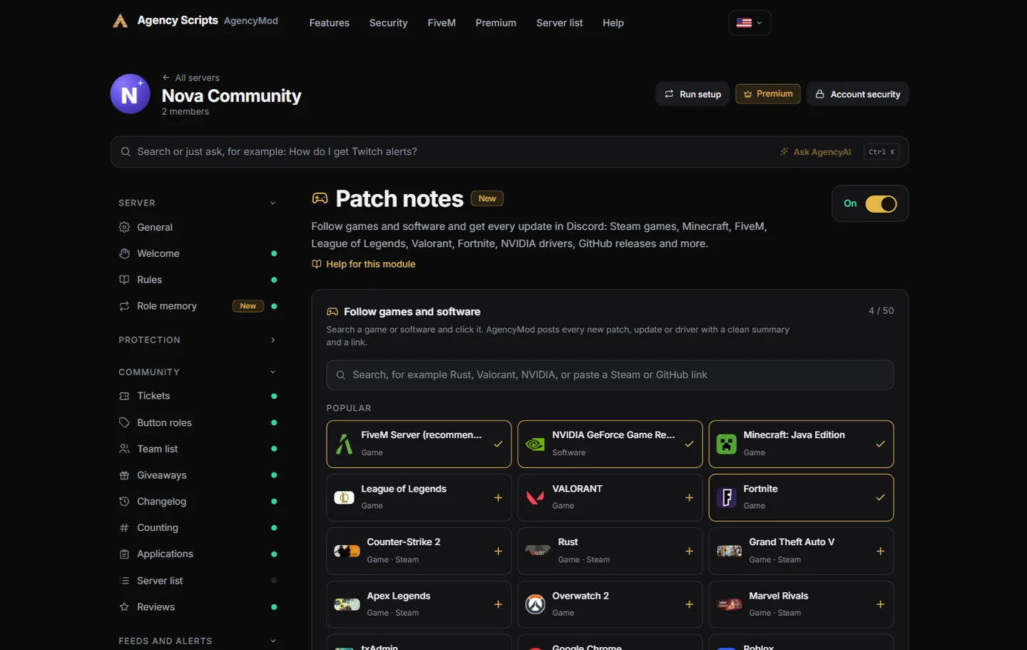 Patch notes: Takhle to vypadá v dashboardu